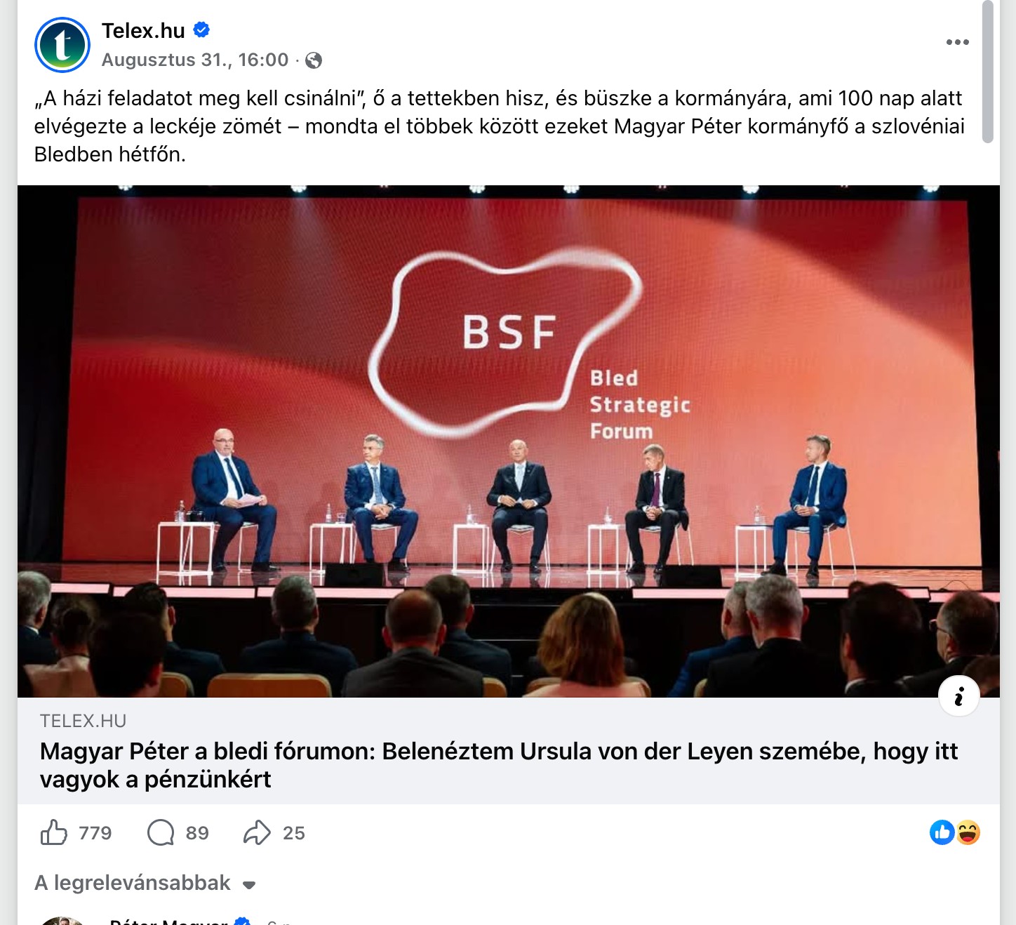 A bejegyzés képernyőképe