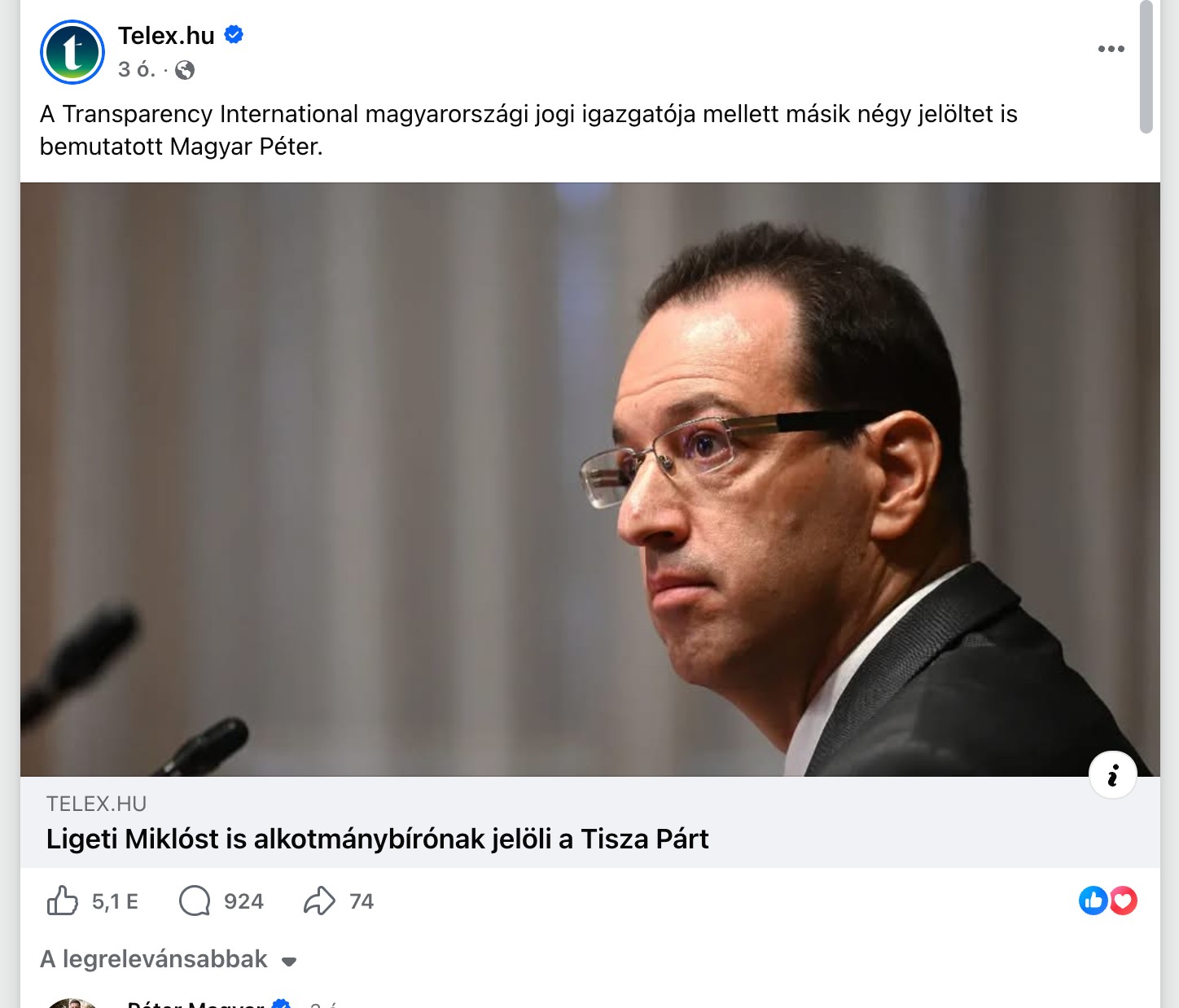 A bejegyzés képernyőképe