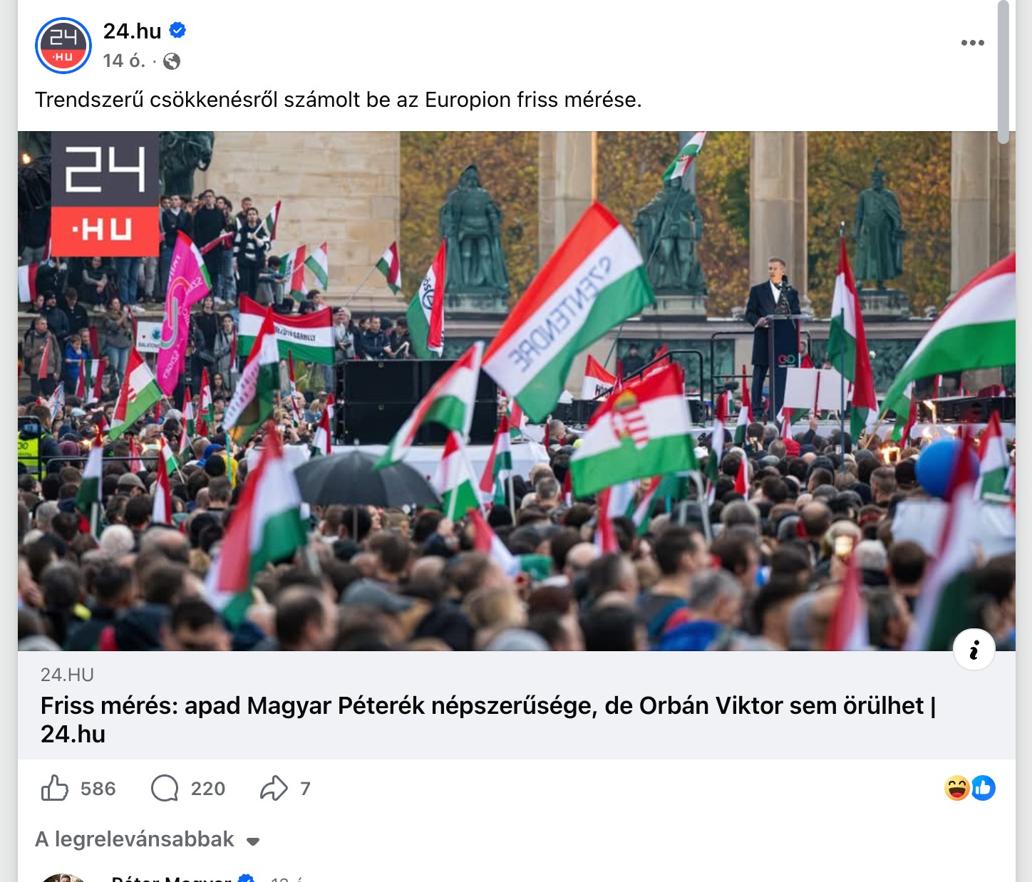A bejegyzés képernyőképe