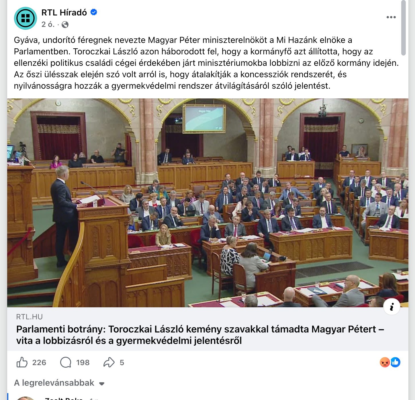 A bejegyzés képernyőképe